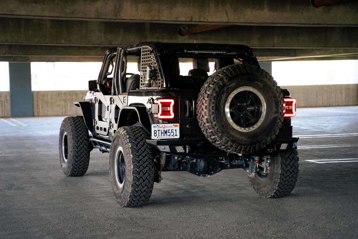 DV8 Offroad - Jeep Wrangler JL Slim Fender Flares - FDJL-07