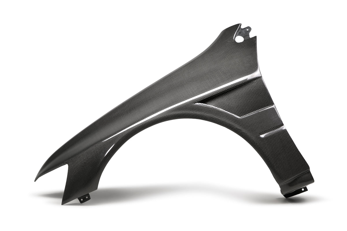 Seibon 03-07 Mitsubishi Evo 8 & IX 10mm Wider Carbon Fiber Fenders - FF0305MITEVO8