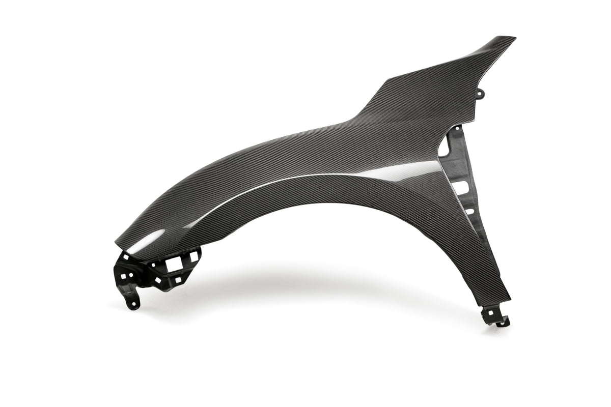 Seibon 2017 Honda Civic Type-R OE-Style Gloss Carbon Fiber Front Fenders - FF17HDCVR-OE