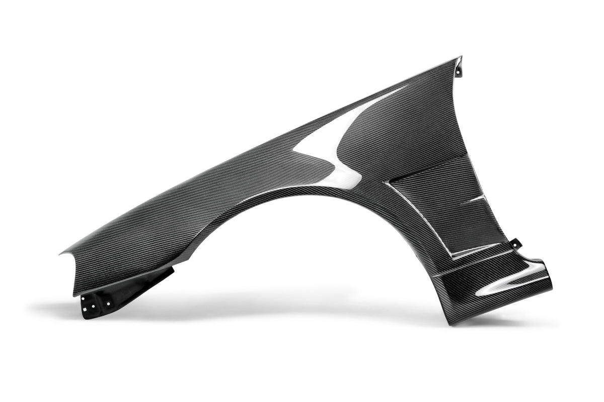 Seibon 99-01 Nissan Skyline R34 NSW-Style Carbon Fiber (Gloss Finish) Fenders (Pair) - FF9901NSR34-NSW