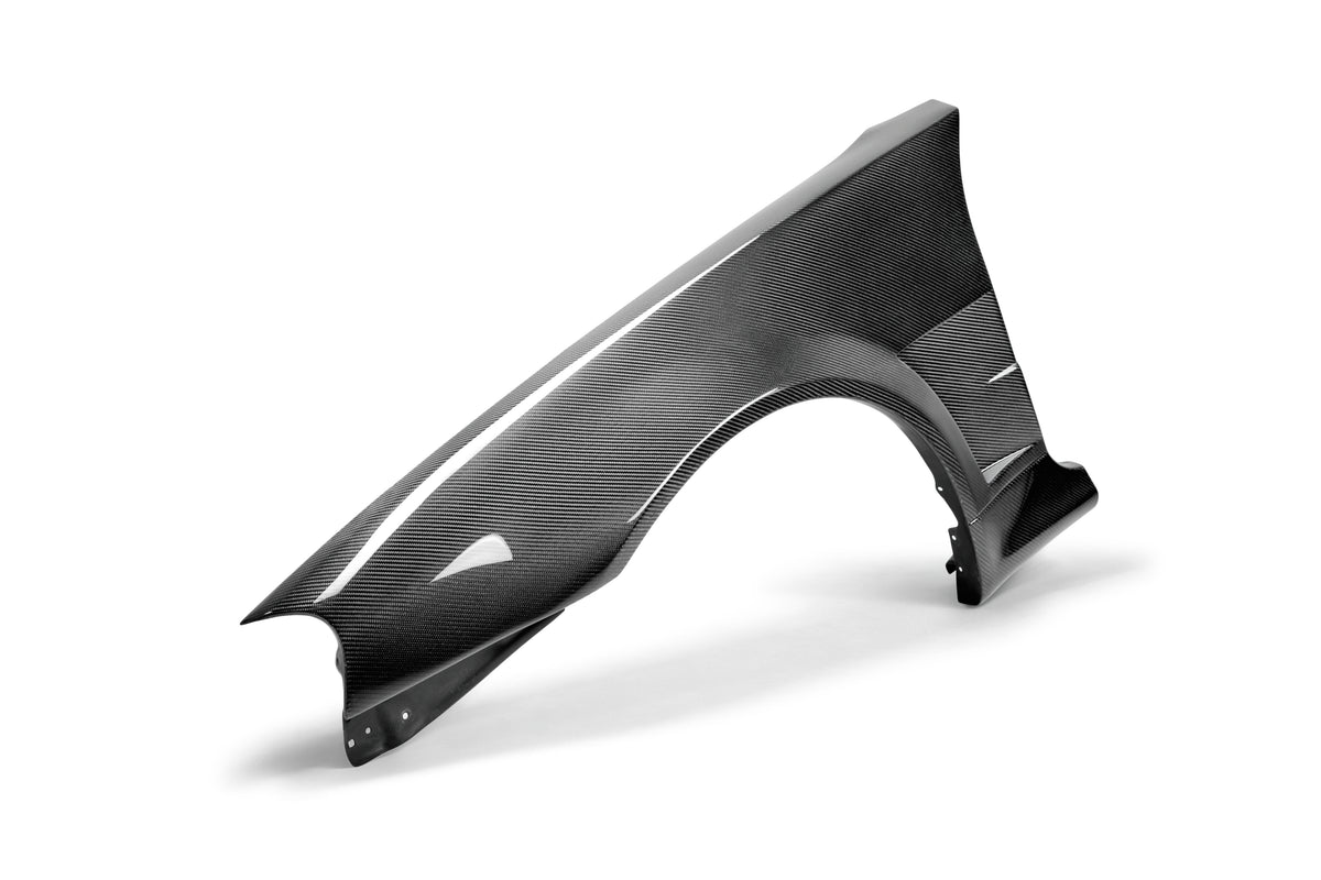 Seibon 99-01 Nissan Skyline R34 NSW-Style Carbon Fiber (Gloss Finish) Fenders (Pair) - FF9901NSR34-NSW