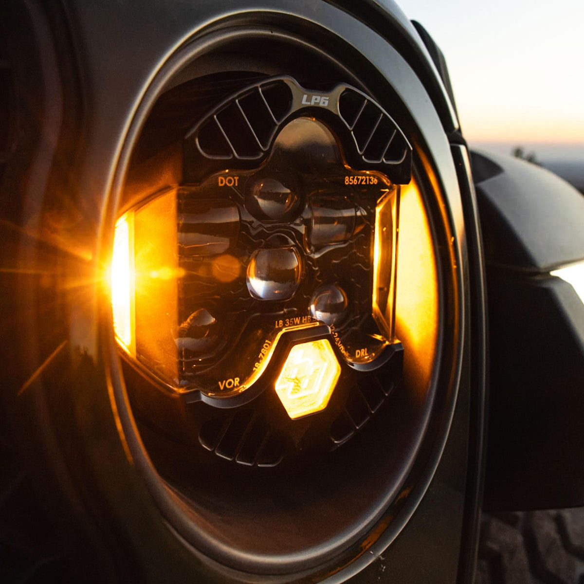Baja Designs DOT LP6 LED Auxiliary Pod Amber DRL - View 2