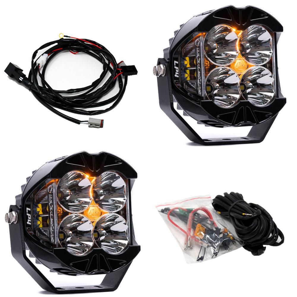 Baja Designs LP4 Pro Spot LED - Clear (Pair) - 297801