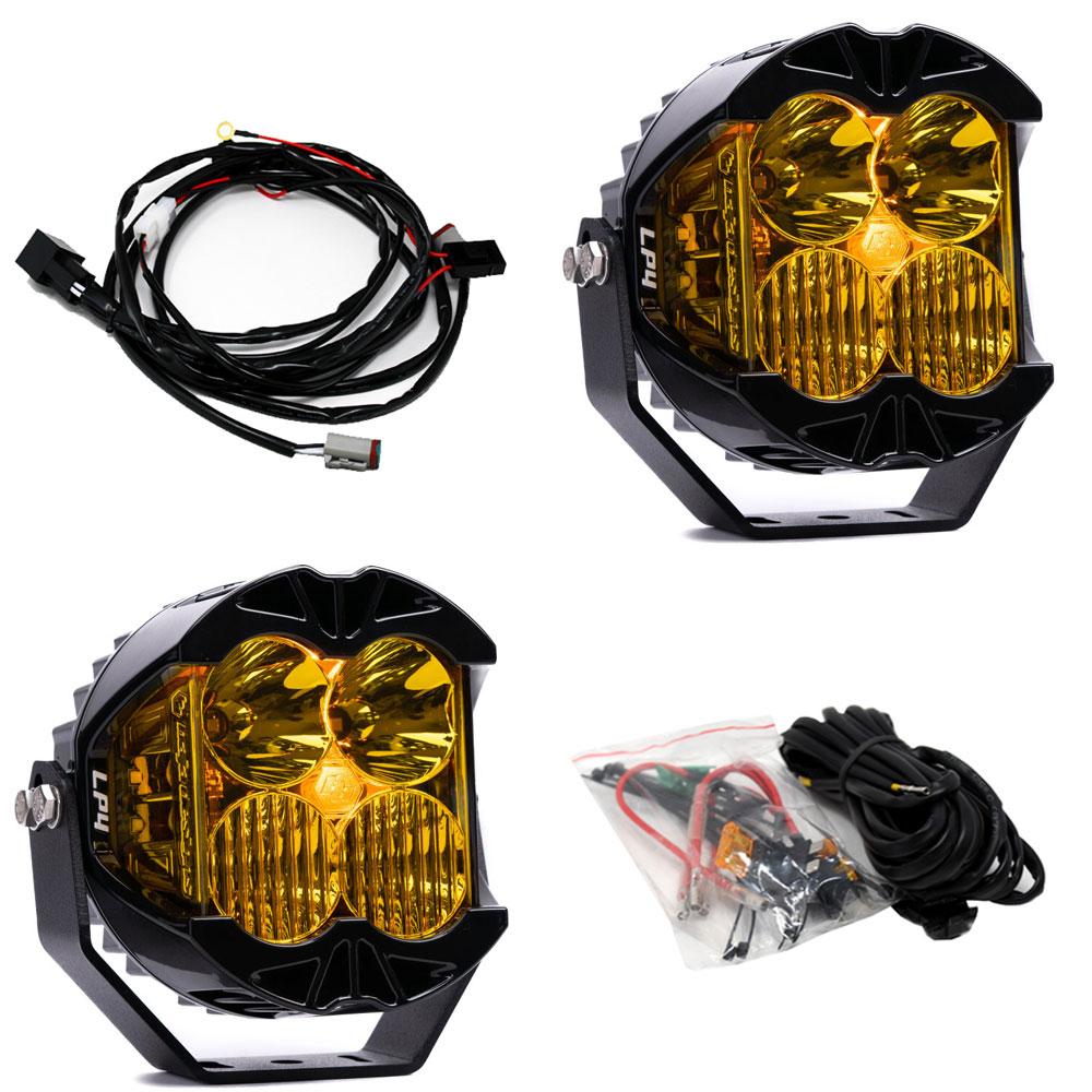 Baja Designs LP4 Pro Driving/Combo LED - Amber (Pair) - 297813