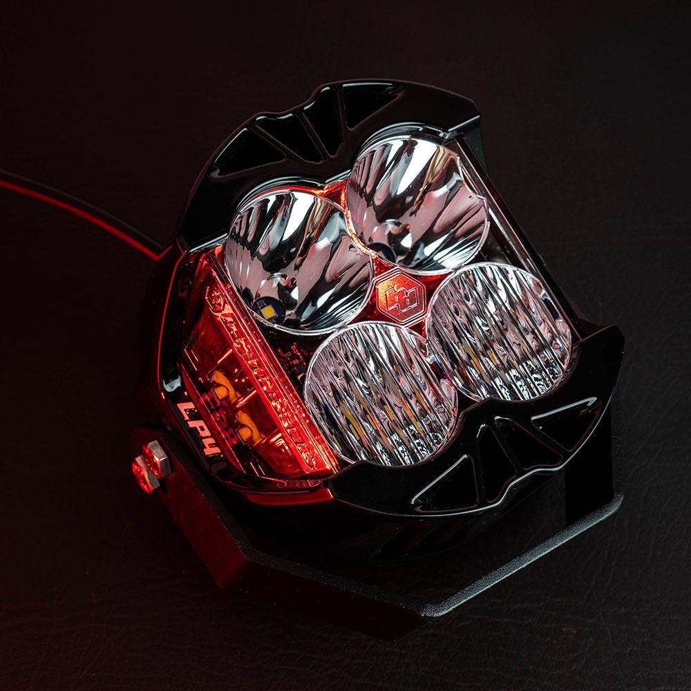 Baja Designs LP4 Pro Driving/Combo LED - Red Backlight (Pair) - 297814