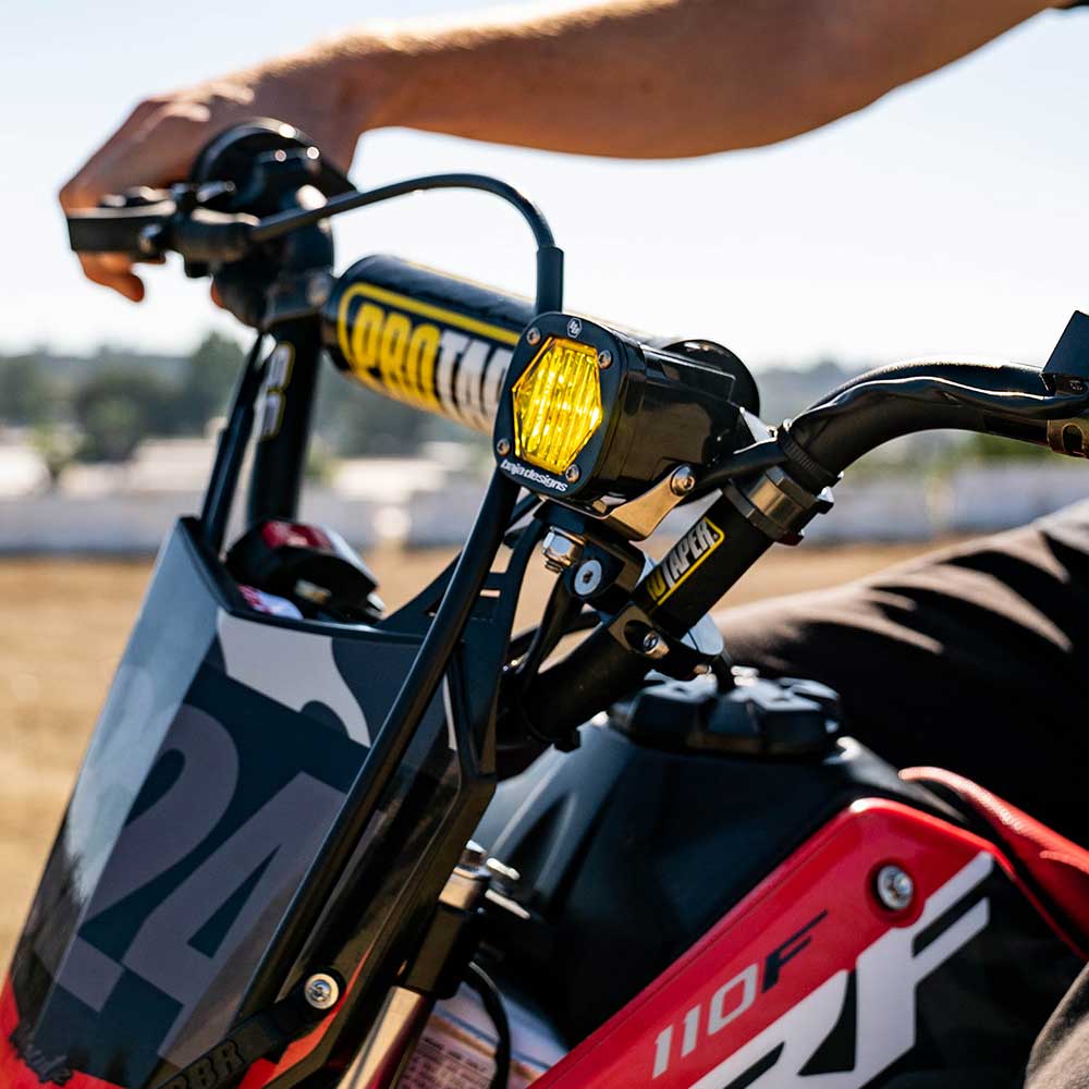 Baja Designs S1 Wide Cornering Electric Start Pit Bike LED Light - 387002
