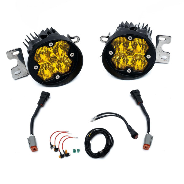 Baja Designs 16-21 Toyota RAV4/14-19 Highlander Squadron Sport 2.0 Fog Pocket Kit (WC) - Baja Amber - 440005