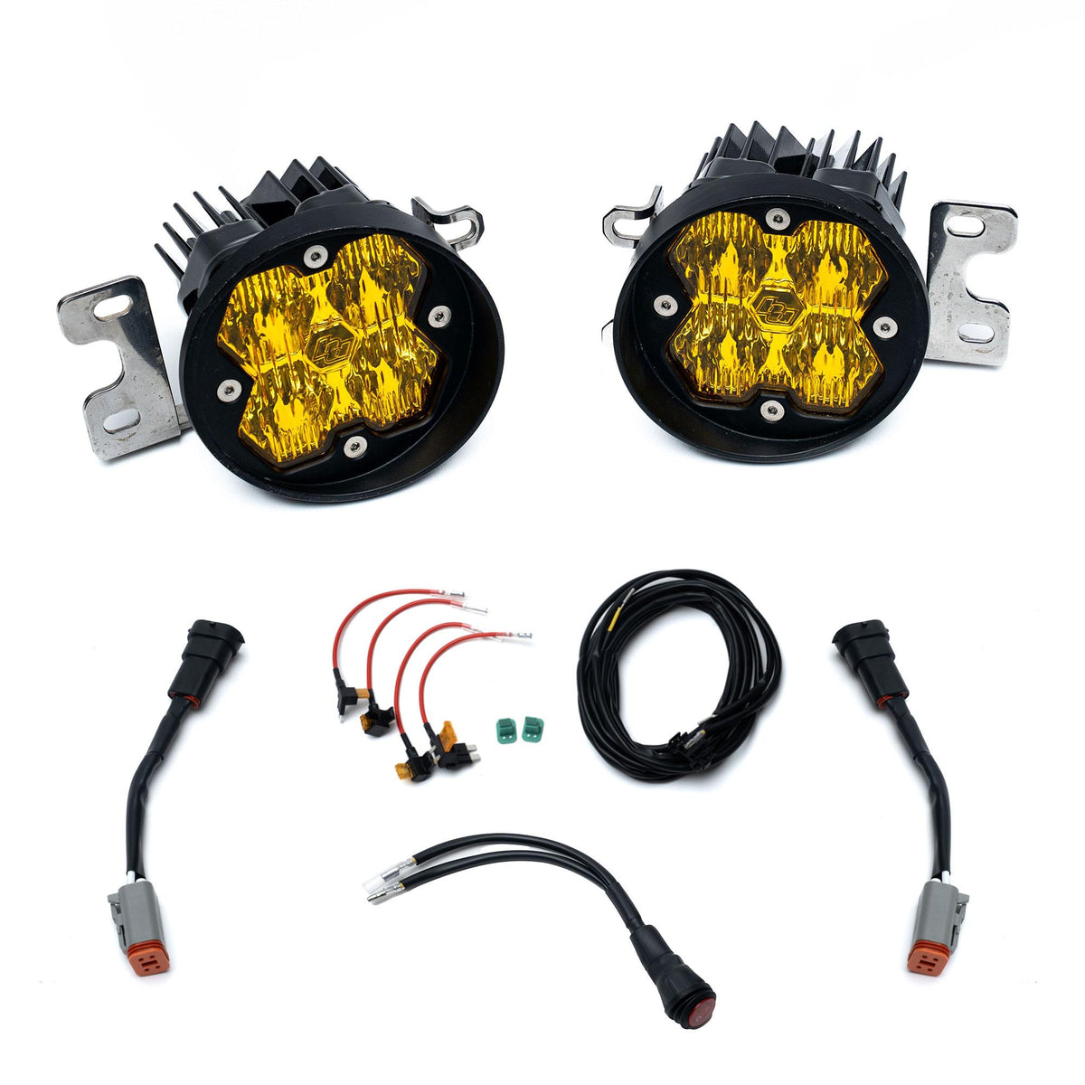 Baja Designs 12-23 Tacoma / 14-21 Tundra / 10-24 4Runner Squadron Sport 2.0 Fog Kit(WC) - Baja Amber - 440006