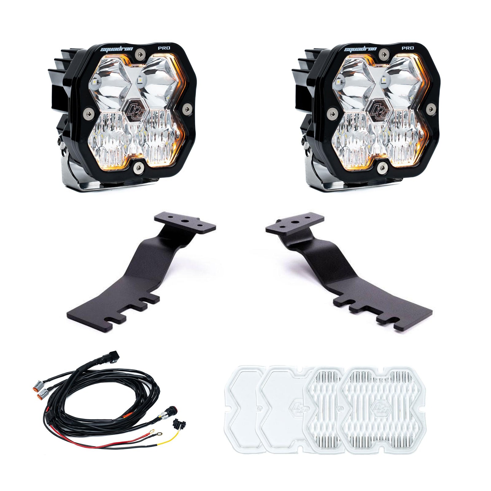 Baja Designs 2025+ Toyota 4Runner Squadron Pro 2.0 A-Pillar Kit (Driving/Combo) - Clear - 440011