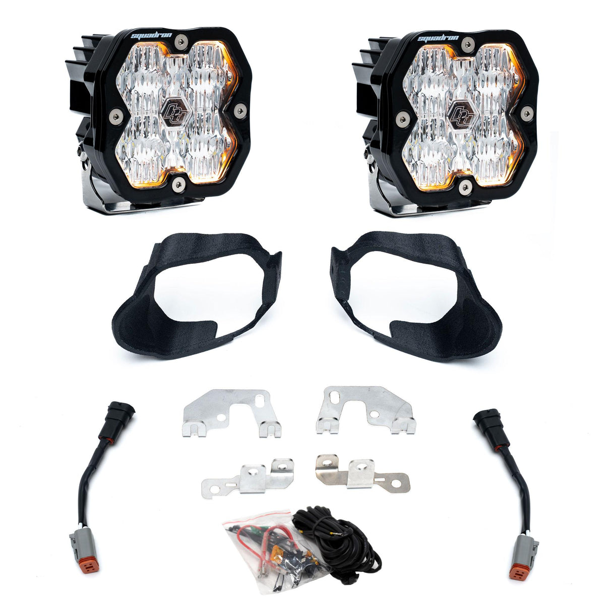 Baja Designs 19-24 Mercedes Sprinter 1500/2500/3500 Squadron Sport 2.0 Fog Pocket Kit (WC) - Clear - 440025