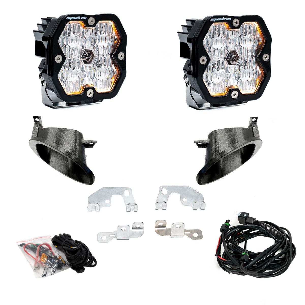 Baja Designs 14-18 Mercedes Sprinter Van 2500/3500 Squadron Sport 2.0 Fog Pocket Kit (WC) - Clear - 440027
