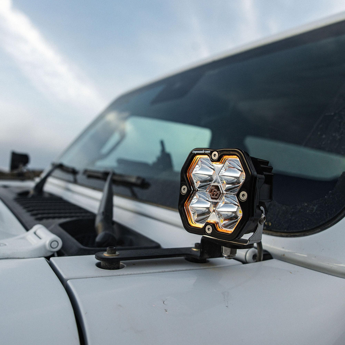 Baja Designs 18-25 Jeep JL/JT / 20-25 Gladiator Squadron 2.0 A-Pillar Sportsmen Kit (Spot) - Clear - 440043