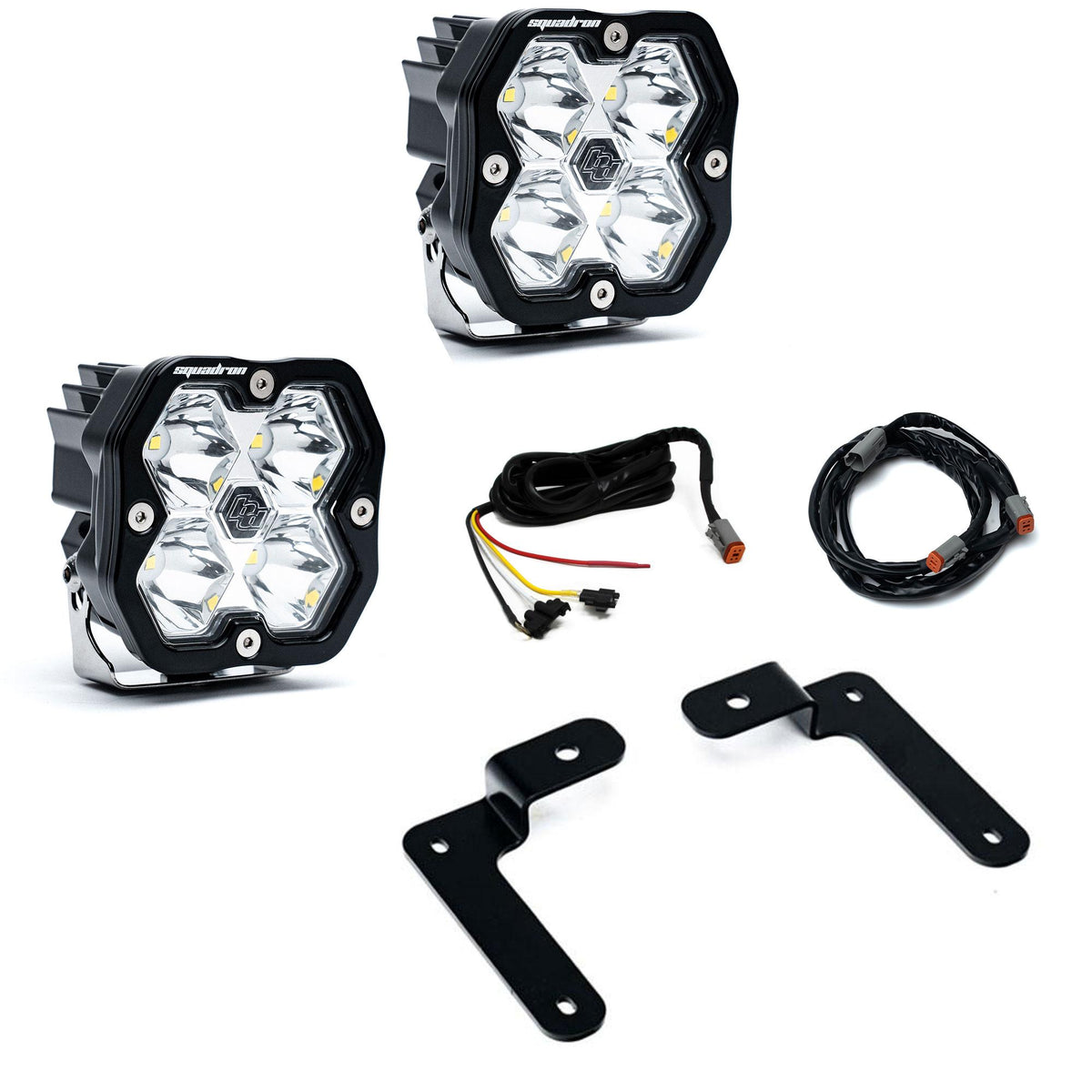 Baja Designs 18-25 Jeep JL/JT / 20-25 Gladiator Squadron Spt 2.0 A-Pillar SPTSMN w/UP (Spot) - Clear - 440043UP
