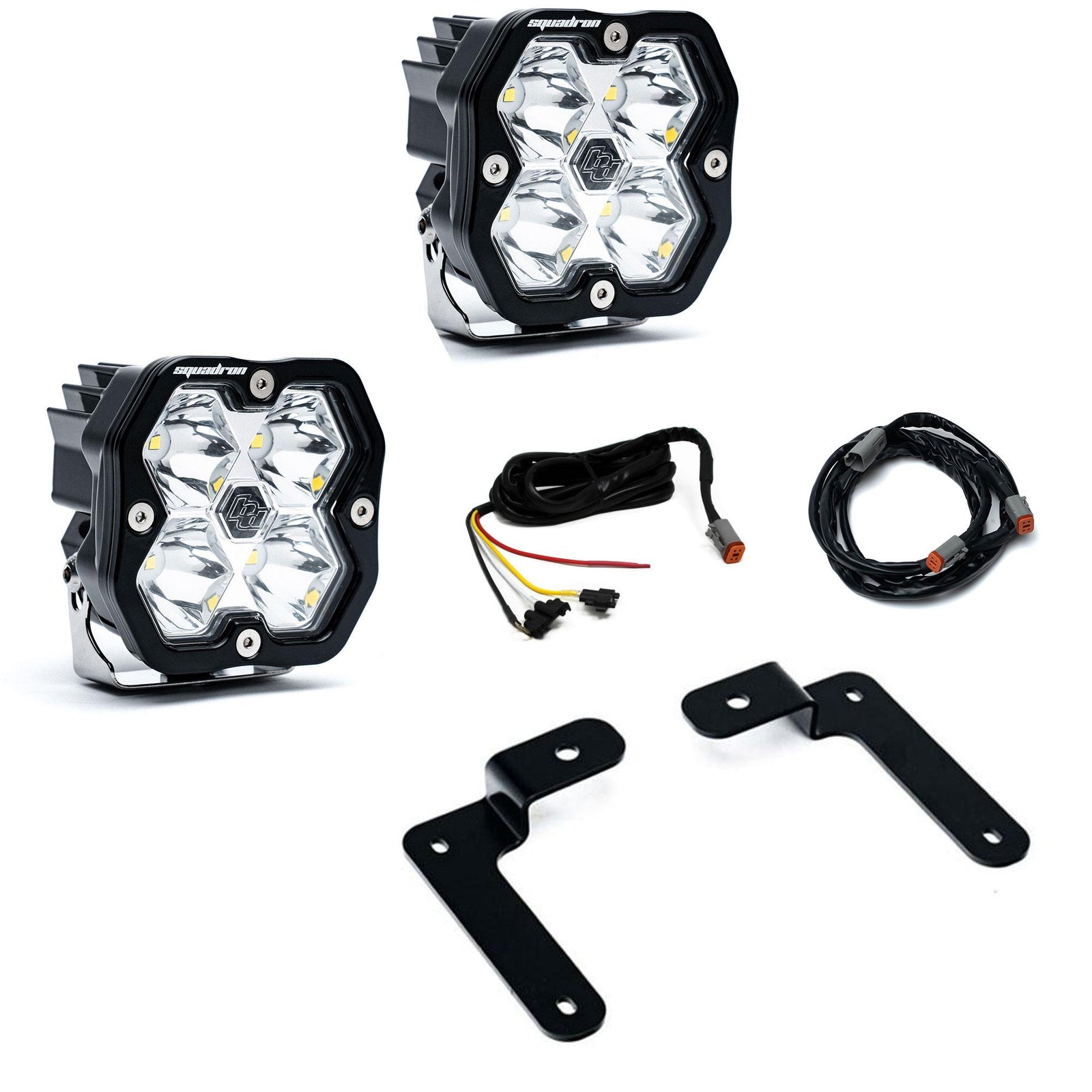 Baja Designs 18-25 Jeep JL/JT / 20-25 Gladiator Squadron Spt 2.0 A-Pillar SPTSMN w/UP (Spot) - Clear - 440043UP