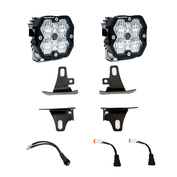 Baja Designs 17-22 Ford Super Duty / 15-20 F-150 Squadron Sport 2.0 Fog Pocket Kit (WC) - Clear - 440051