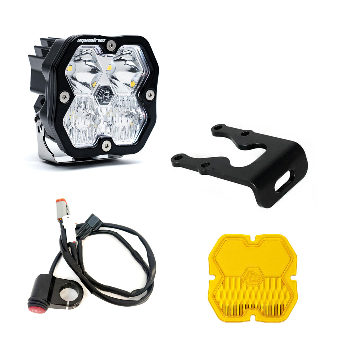 Baja Designs 18-24 Sur-Ron Light Bee X Squadron 2.0 Sport Headlight Kit (Driving/Combo) - Clear - 440071