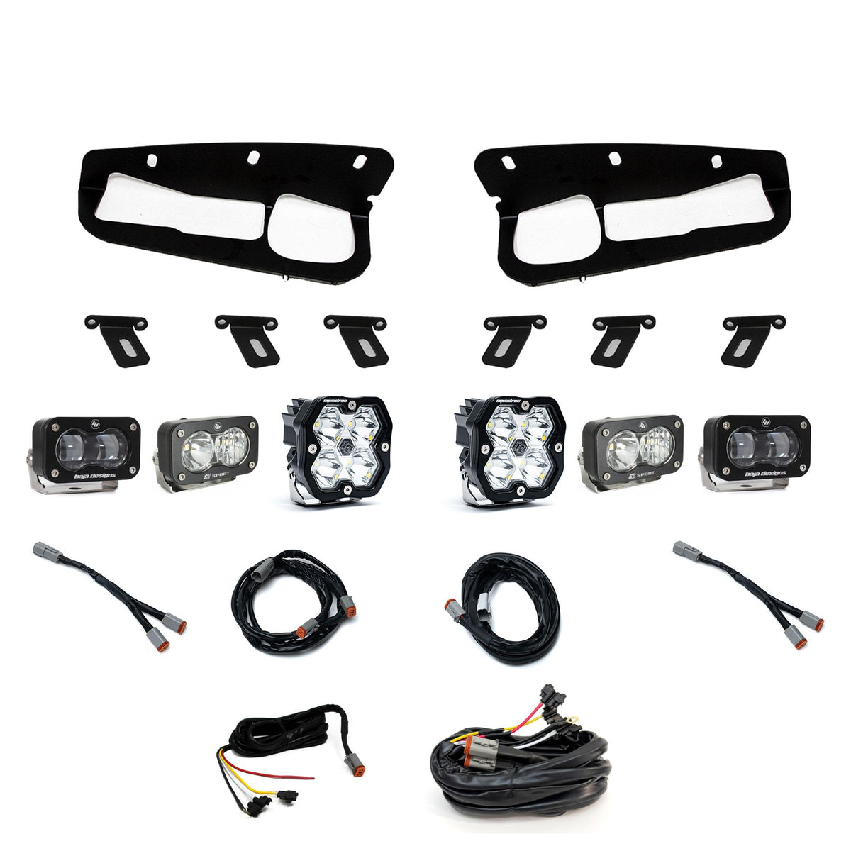 Baja Designs 21-25 Ford Bronco Squadron 2.0 Sport (Spot) / S2 SAE / S2 Sport D/C Steel Bmpr w/UP - 440081UP