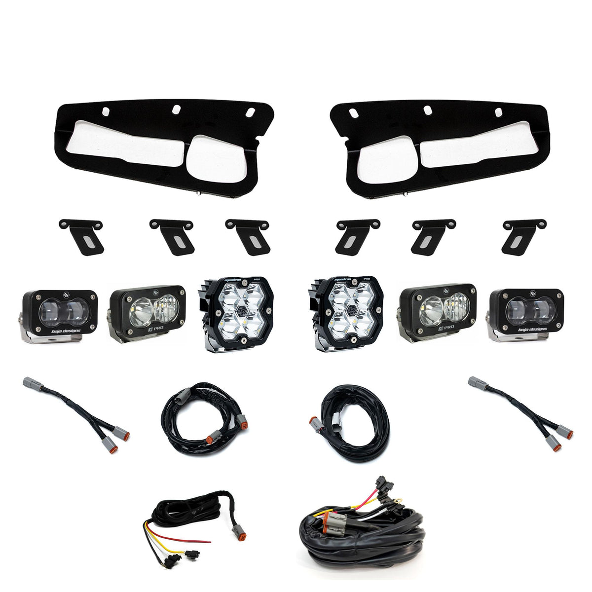 Baja Designs 21-25 Ford Bronco Squadron 2.0 Pro (Spot) / S2 SAE / S2 Pro D/C FPK Steel Bumper w/UP - 440082UP