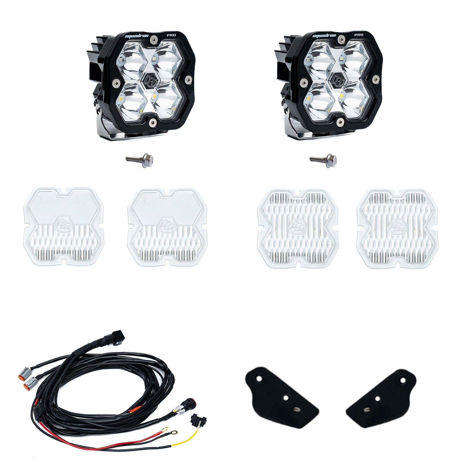 Baja Designs 21-25 Ford Bronco (Incl. 22-25 Raptor) Squadron Pro 2.0 A-Pillar Kit Tgl (Spot) - Clear - 440087