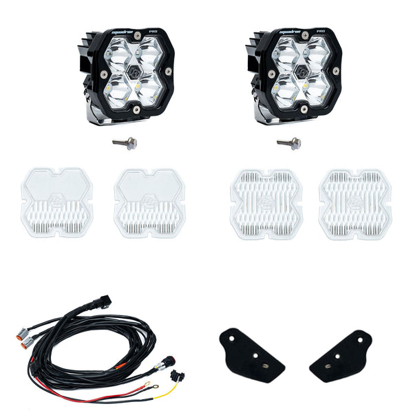 Baja Designs 21-25 Ford Bronco (Incl. 22-25 Raptor) Squadron Pro 2.0 A-Pillar Kit Tgl (Spot) - Clear - 440087