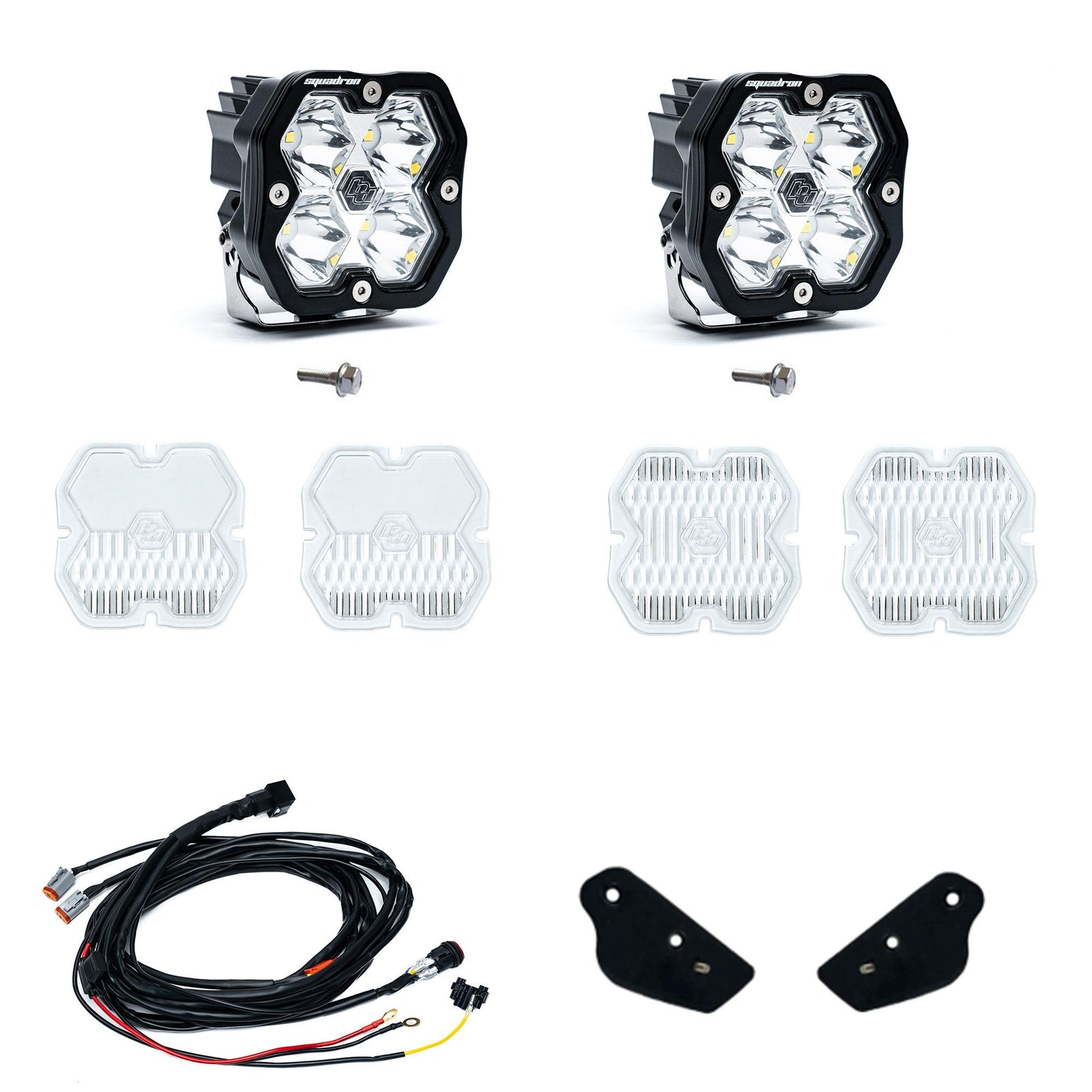 Baja Designs 21-25 Ford Bronco (22-25 Raptor) Squadron Sport 2.0 A-Pillar Kit Tgl (Spot) - Clear - 440088