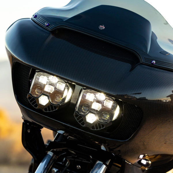 Baja Designs 15-24 Harley-Davidson Road Glide (Dual Light) DOT LP6 LED DRL Headlight Kit - White - 448112