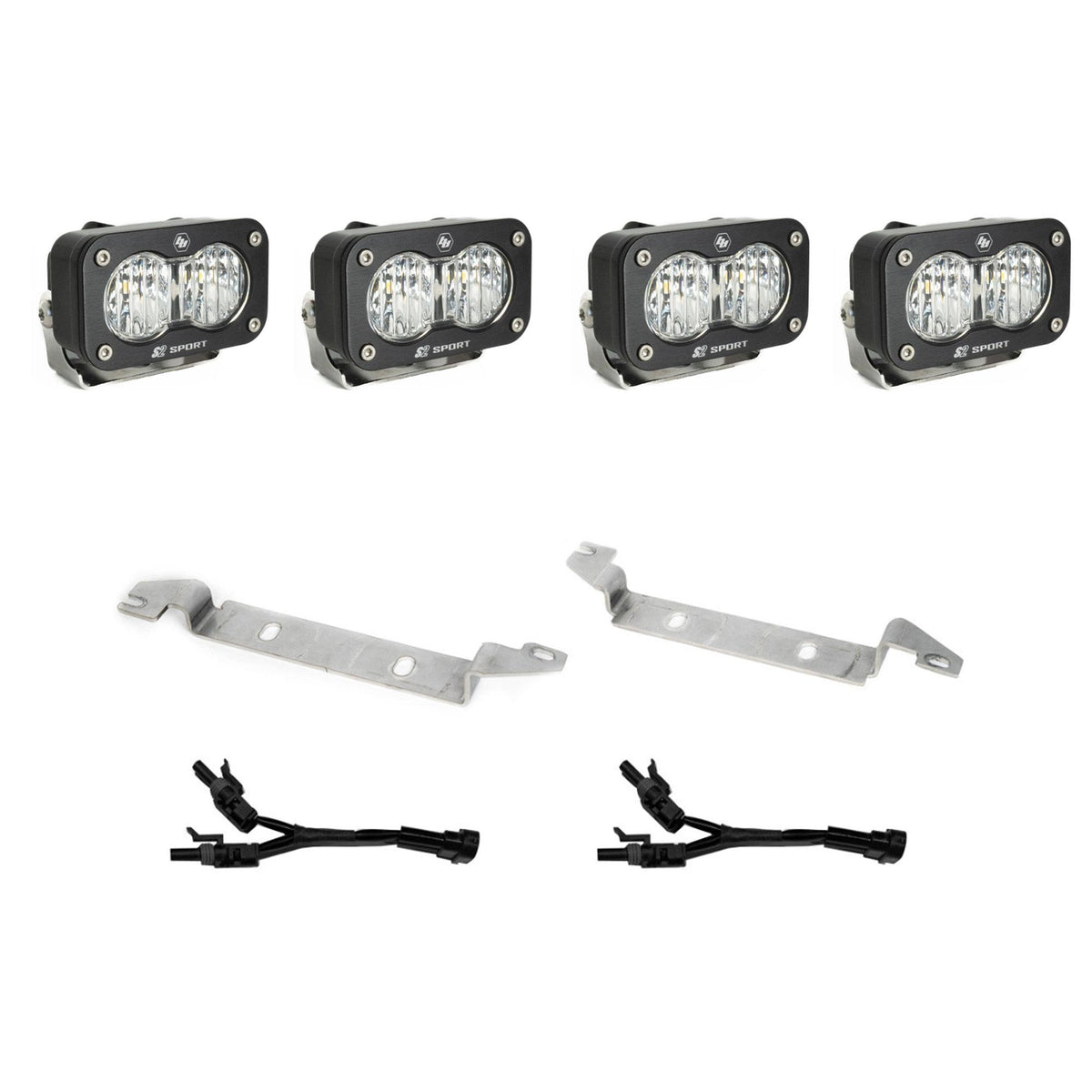 Baja Designs 2025 Toyota 4Runner S2 Sport Fog Pocket Light Kit - Clear - 448280