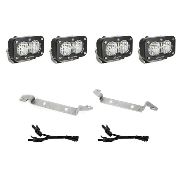 Baja Designs 2025 Toyota 4Runner S2 Sport Fog Pocket Light Kit - Clear - 448280