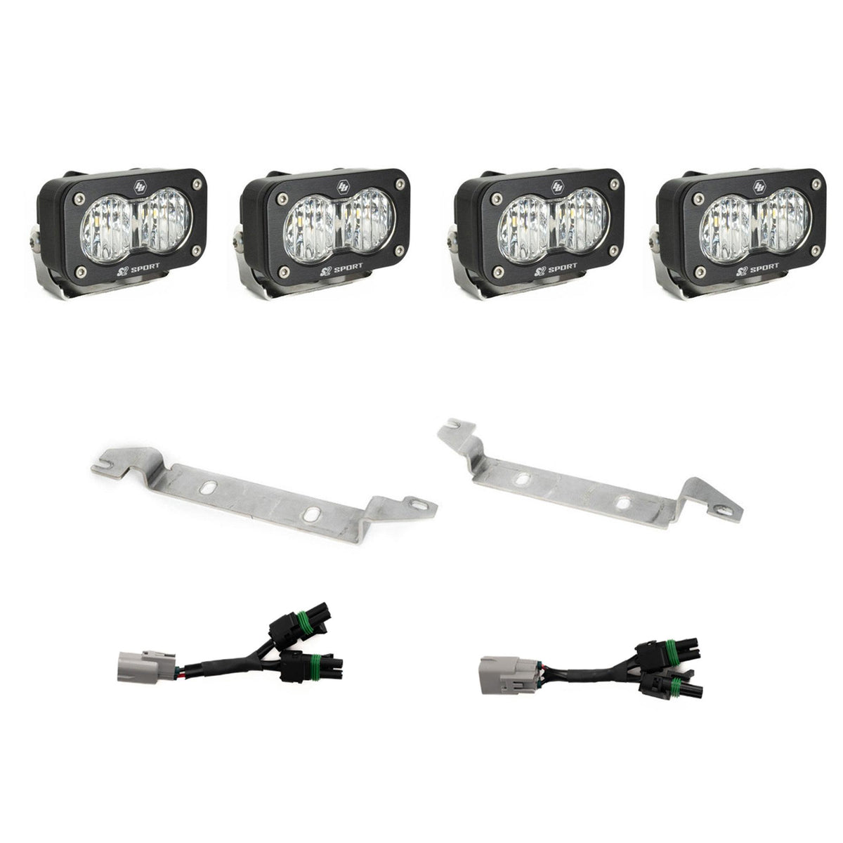 Baja Designs 2024+ Toyota Tacoma TRD ProTrailhunter S2 Sport OEM Fog Light Kit - Clear - 448288