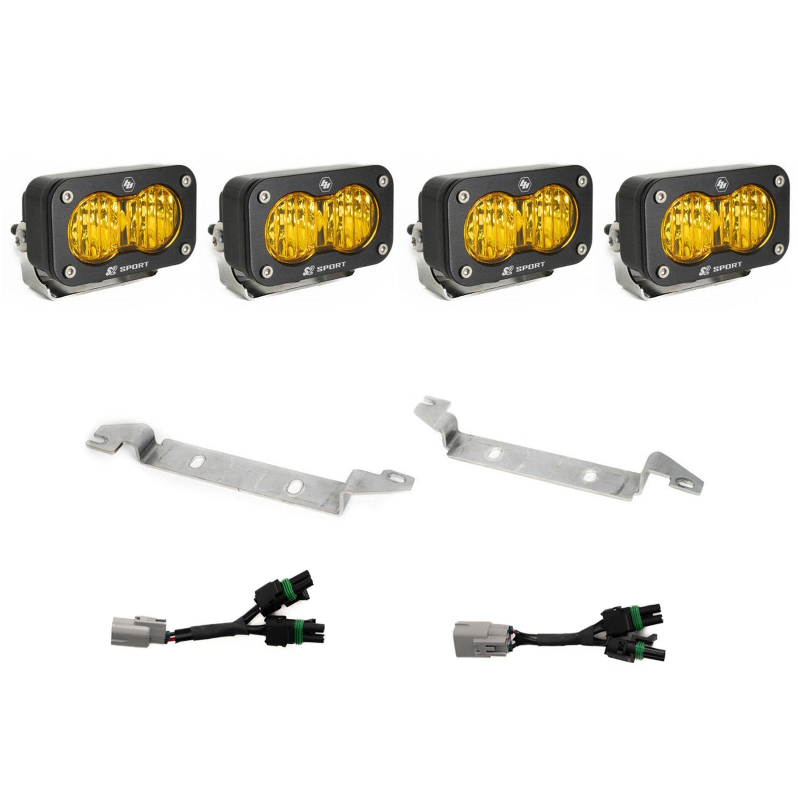 Baja Designs 2024+ Toyota Tacoma TRD ProTrailhunter S2 Sport OEM Fog Light Kit - Amber - 448289