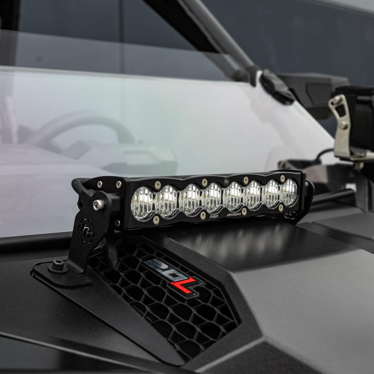 Baja Designs 2025 Polaris RZR Pro-R/S/XP S8 10in Light Bar Hood Mount Kit - Clear - 448299