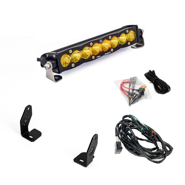 Baja Designs 2025 Polaris RZR Pro-R/S/XP S8 10in Light Bar Hood Mount Kit - Baja Amber - 448300