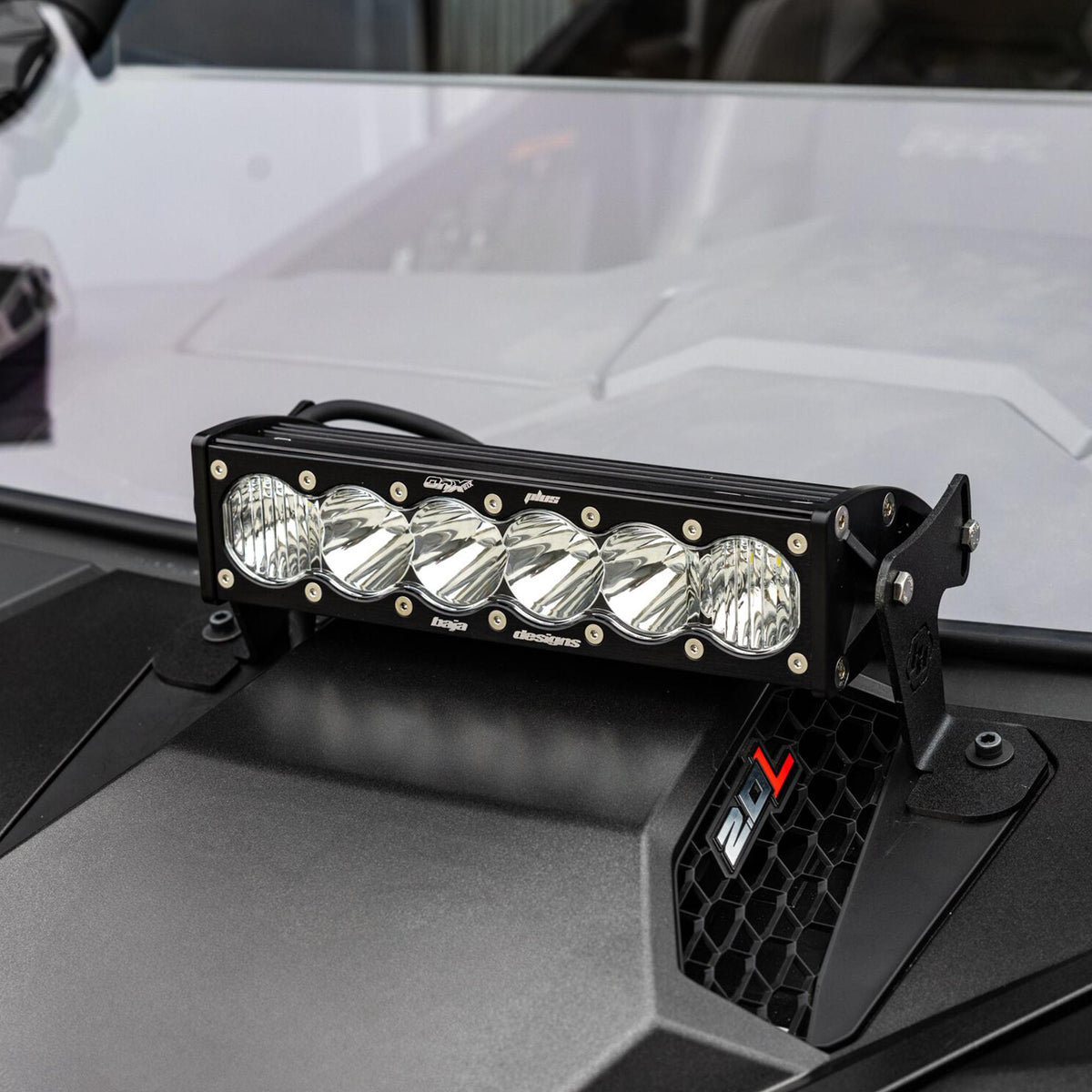 Baja Designs 2025 Polaris RZR Pro-R/S/XP OnX6+ 10in Light Bar Hood Mount Kit - Clear - 448301