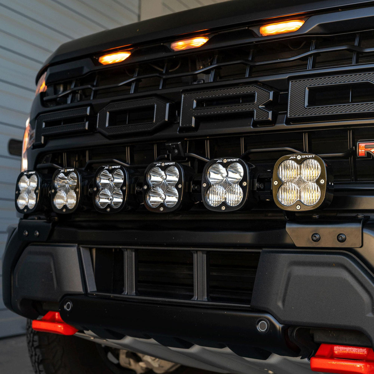 Baja Designs 24-25 Ford Raptor R/37 6XL Linkable LED Light Bar Bumper Kit - 448314