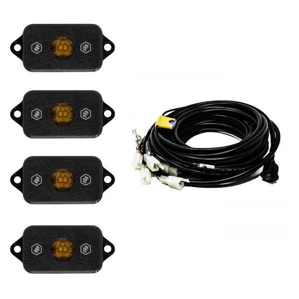 Baja Designs Universal Amber Rock Light Kit - 447056