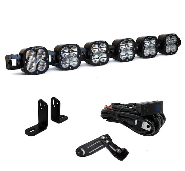 Baja Designs Polaris RZR Turbo R/Pro XP 6 XL Pro Linkable LED Light Bar Roof Kit - 447856