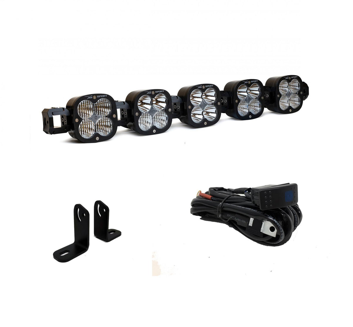 Baja Designs Polaris RZR Turbo S 5 XL Pro Linkable LED Light Bar Roof Kit - 447852