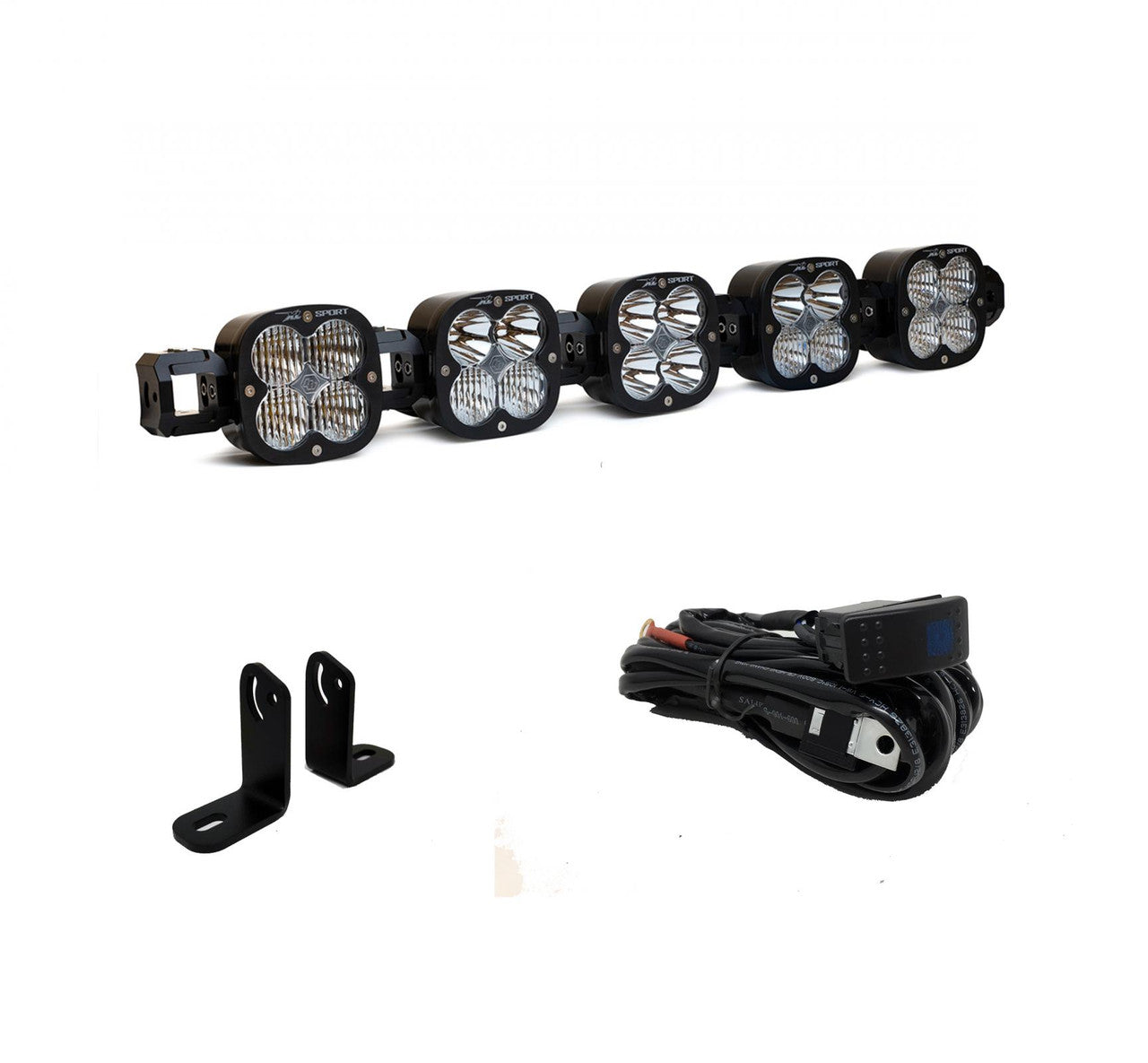 Baja Designs Polaris RZR Turbo S 5 XL Pro Linkable LED Light Bar Roof Kit - 447852