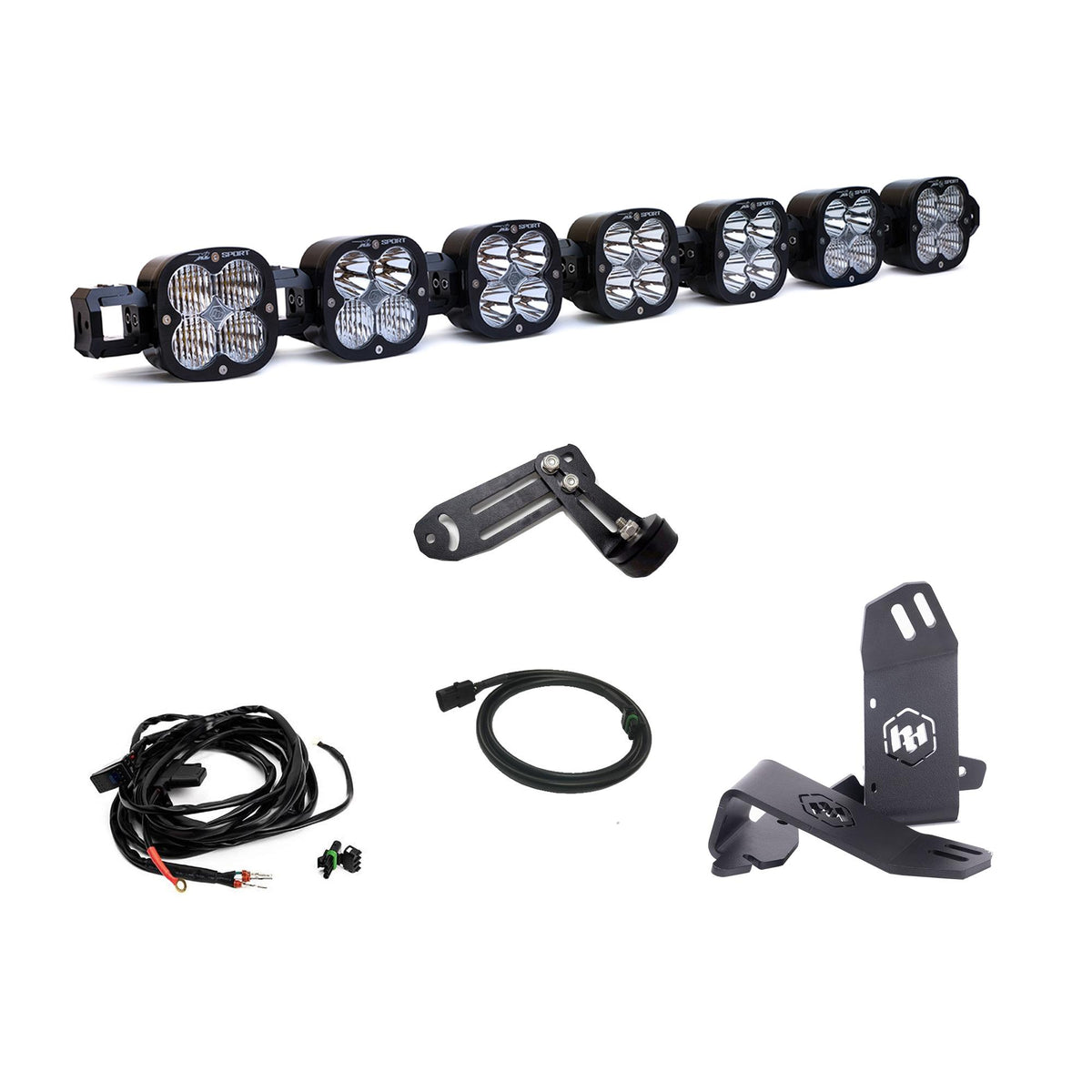 Baja Designs 20-24 Kawasaki Teryx KRX 1000 7XL Linkable Roof Bar Kit - Clear - 447198