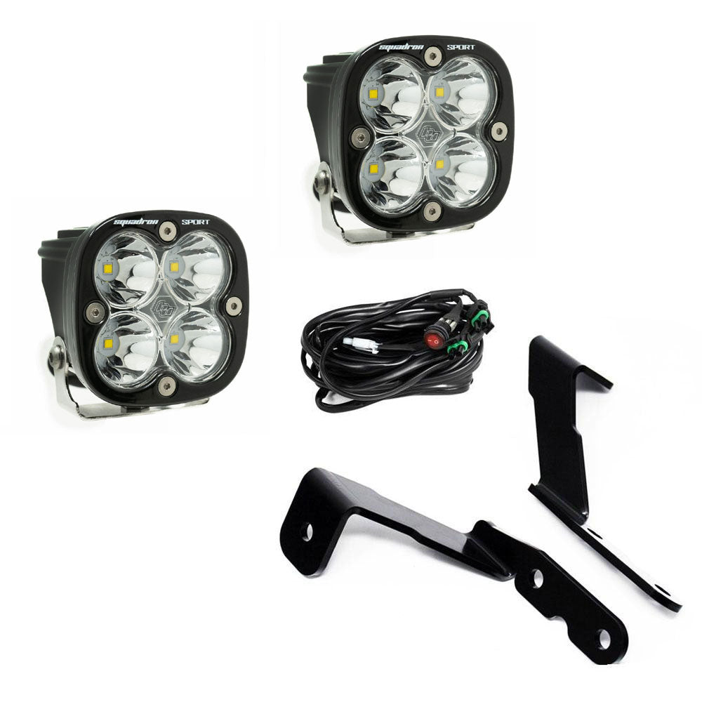 Baja Designs 2007-2013 GM Silverado/Sierra Squadron Sport Lights A-Pillar Kit - 447575