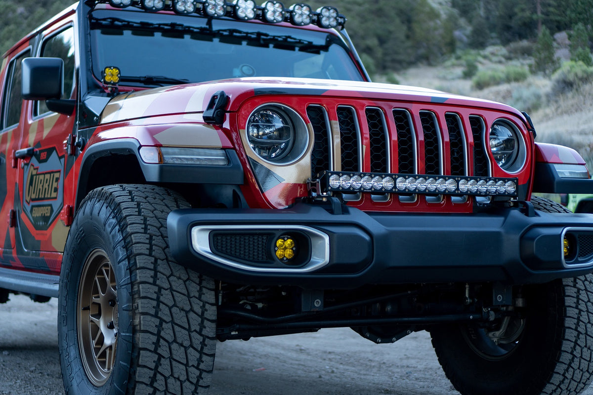 Baja Designs 2018+ Jeep Wrangler JL/JT OnX6+ 30in Bumper LED Light Bar Kit - 447657