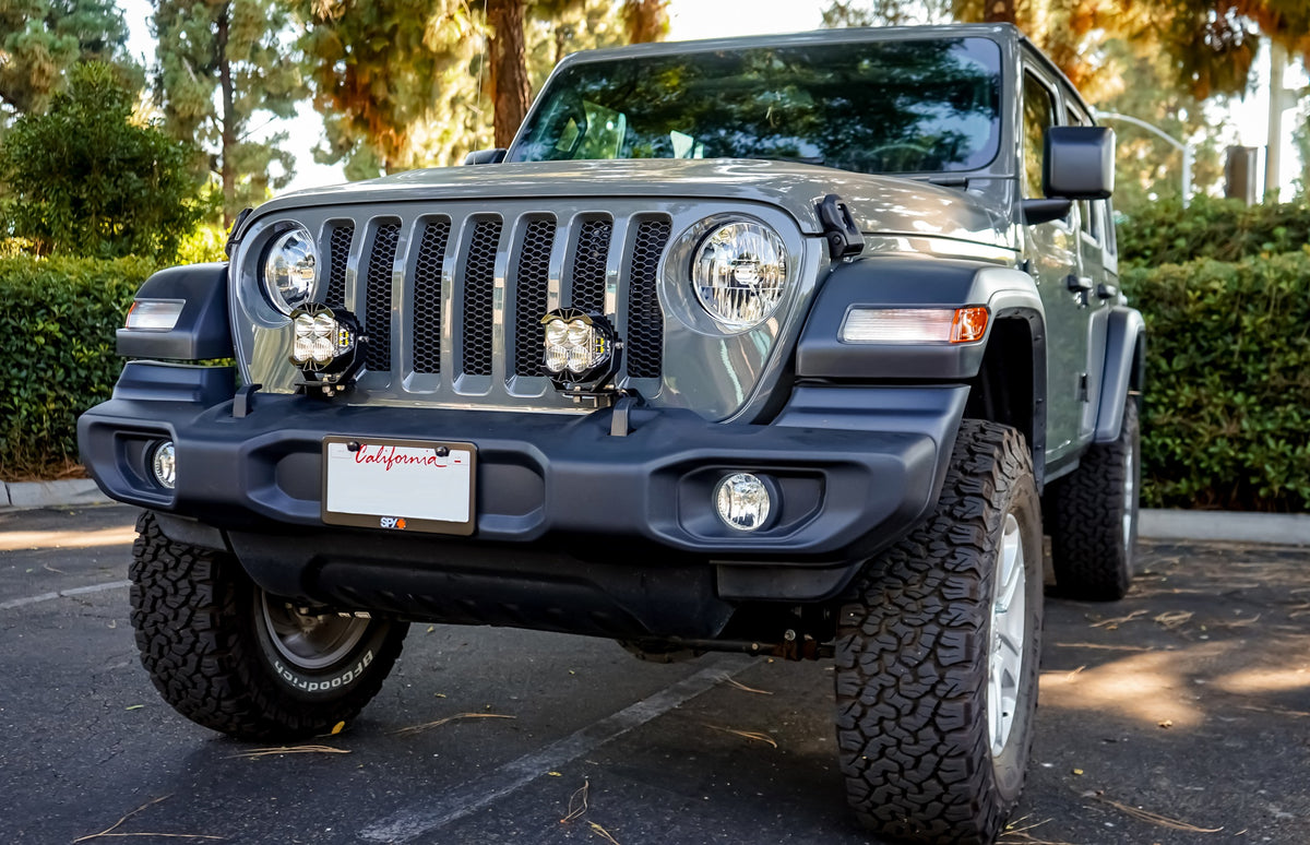 Baja Designs 2018+ Jeep JL/JT Dual LP4 Auxiliary Light Kit w/Upfitter - 447658UP