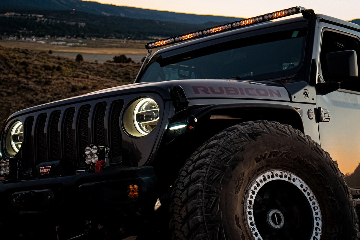 Baja Designs Jeep JL/JT Roof Bar LED Light Kit 50in S8 w/Upfitter - 447665UP