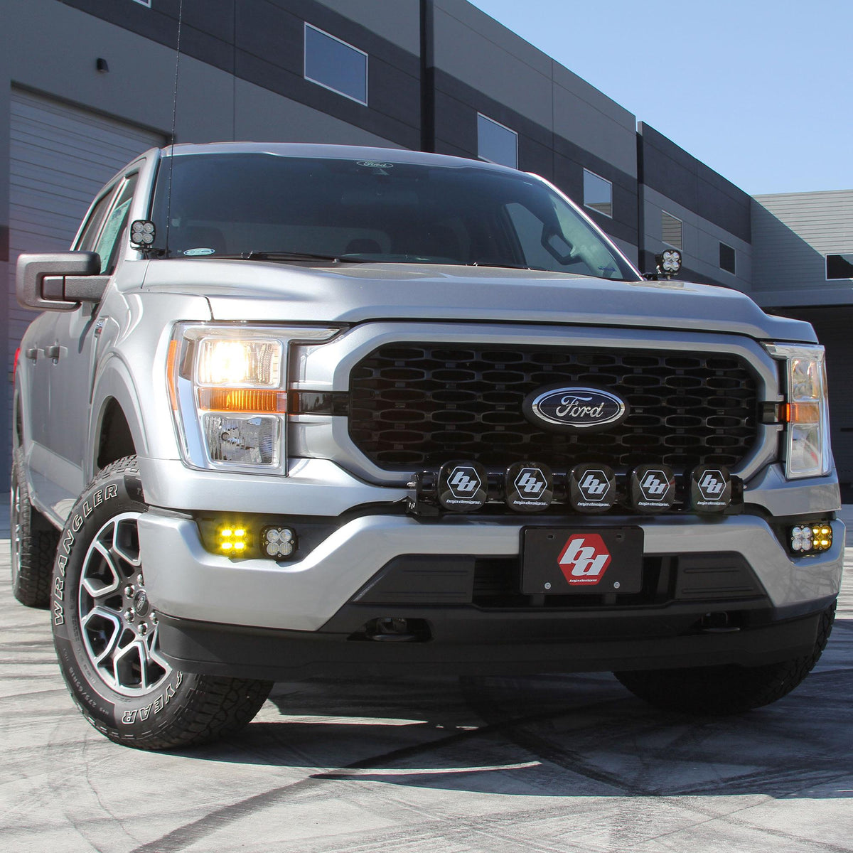 Baja Designs 2021+ Ford F150 A Pillar Kit Squadron Sport Spot with Upfitter - 447695UP