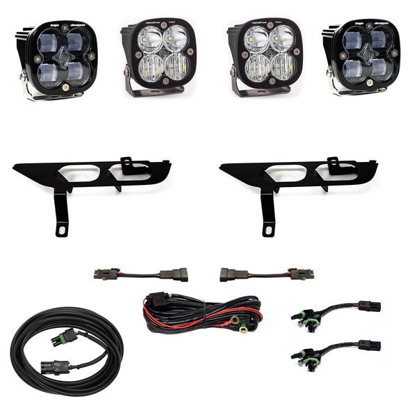 Baja Designs 2021+ Ford F150 Fog Pocket Kit SAE Clear Squadron Sport DC - 447697