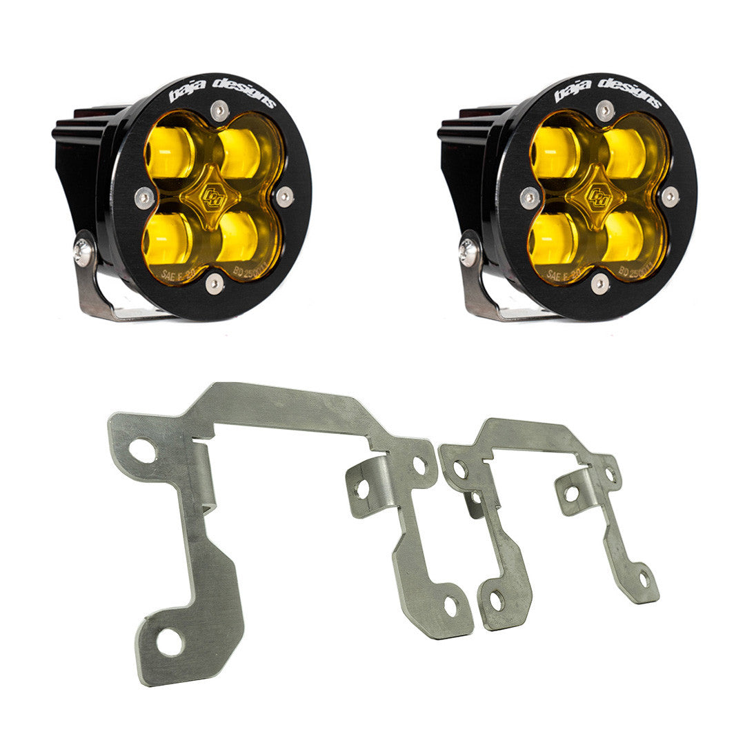 Baja Designs 2019+ Ranger Fog Light Squadron Amber Fog Pocket Kit - 447716