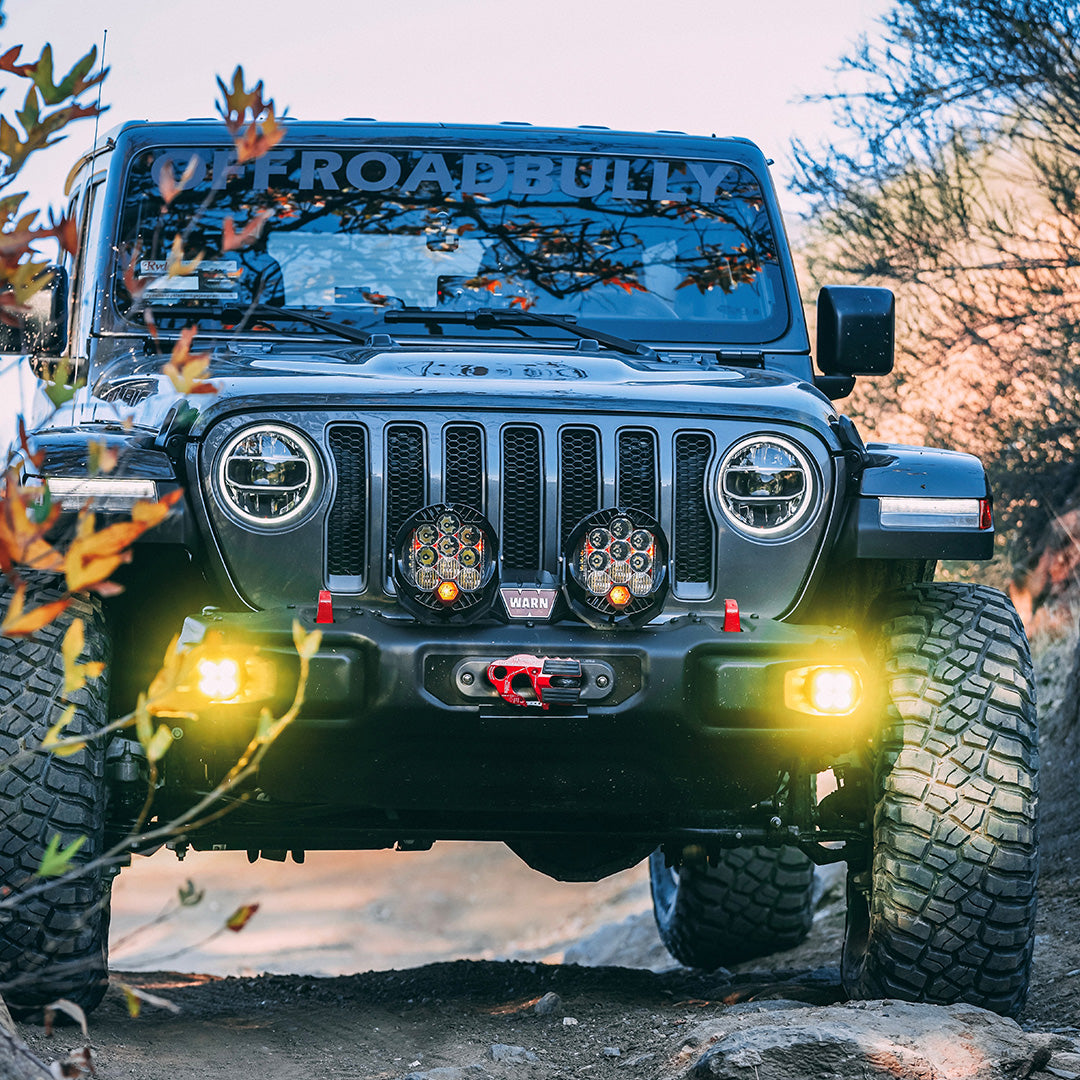 Baja Designs 2018+ Wrangler JL Rubicon Squadron-R Fog Light Pocket Kit - Amber - 447723
