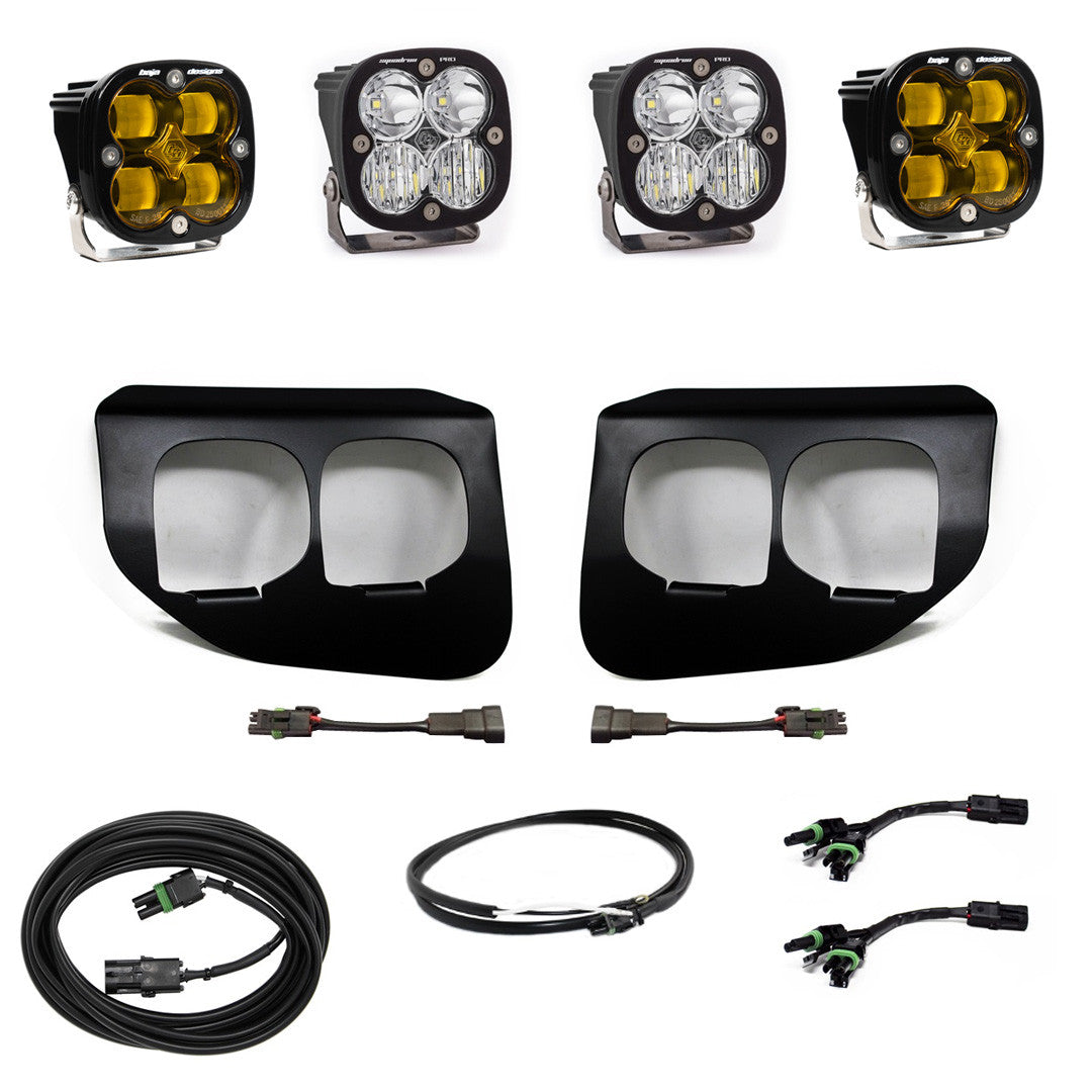 Baja Designs Ford Super Duty (20-On) Fog Lights Dual FPK Amber SAE/Pro DC Baja Designs - 447737