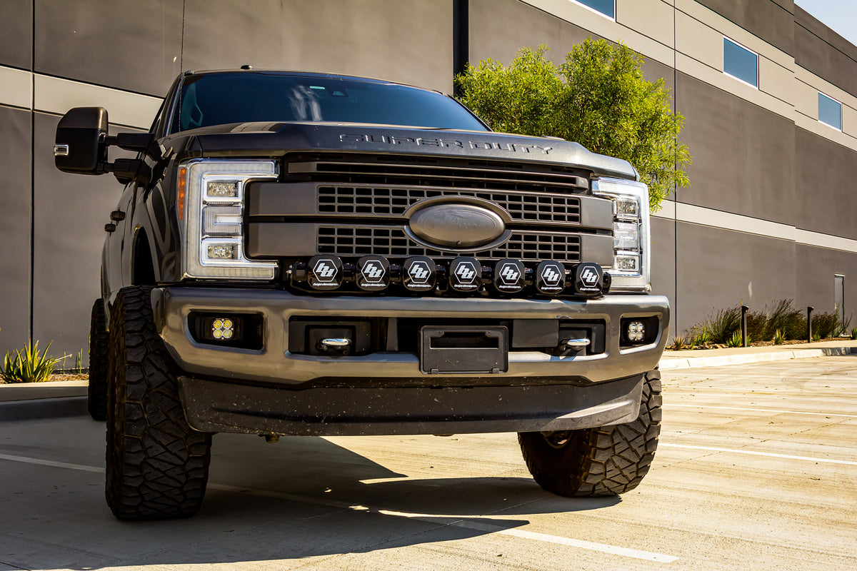 Baja Designs 17-19 Ford SuperDuty 7 XL Linkable Light Kit w/Upfitter - 447744UP