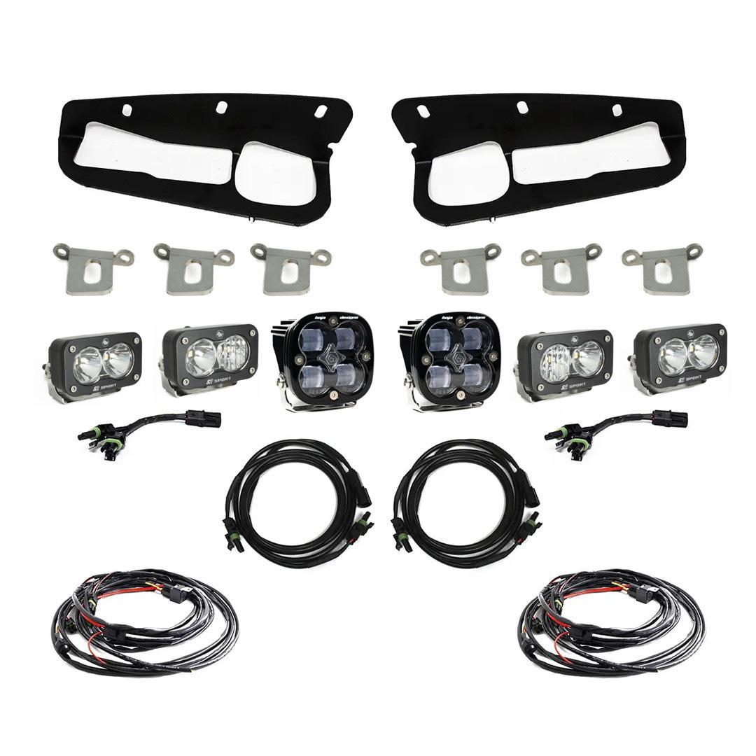 Baja Designs 2021+ Ford Bronco Clear SAE Fog Pocket Kit - 447761